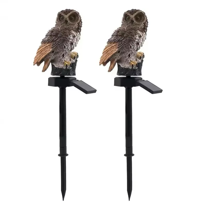 Solar-Powered Owl Garden Lamp - Waterproof LED Outdoor Decoration Lights
