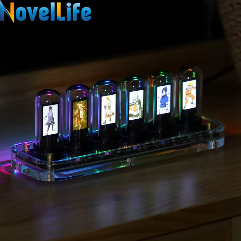 SE Nixie Tube Clock Kit with Digital Calendar, Stopwatch, Time Photo Display, and Gesture Control - Creative Desk Decoration and Gift Option
