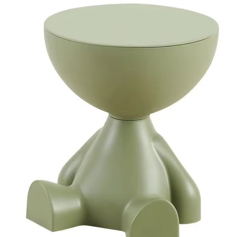 Light Luxury Cartoon-Inspired Sofa Edge Table - Creative Flat-Top Coffee Table for Small Spaces - Plastic Side Table Furniture
