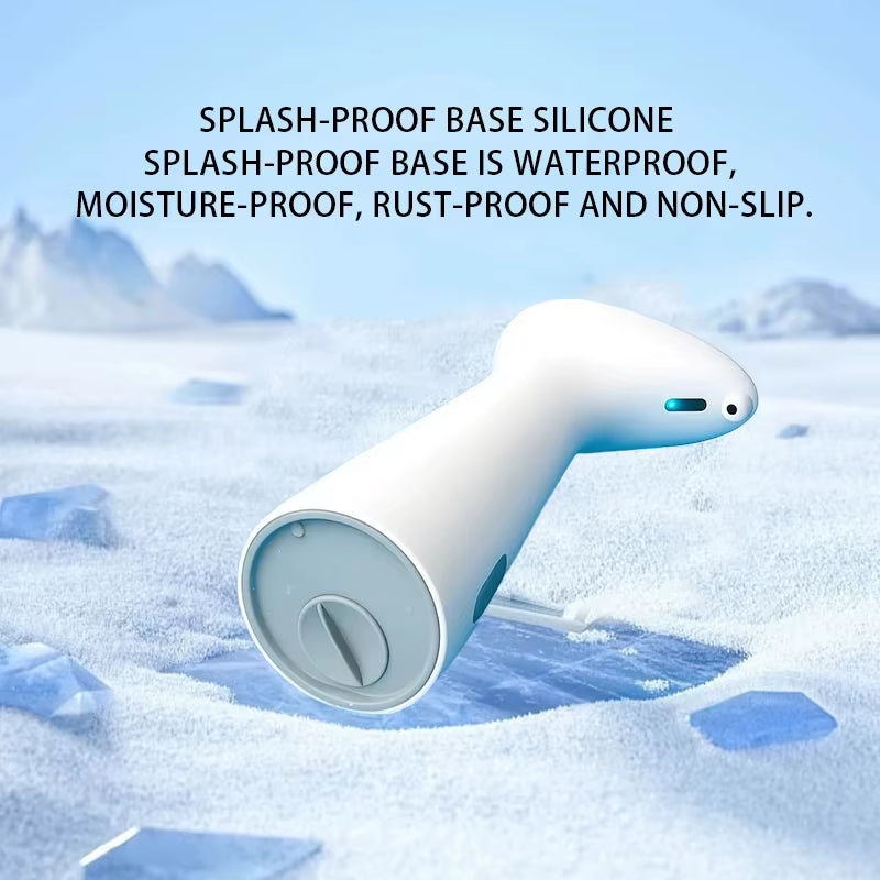 Automatic Sensor Hand Soap Dispenser - Smart Touchless Soap Dispenser, White, Premium ABS Material, Waterproof for Bathroom Use