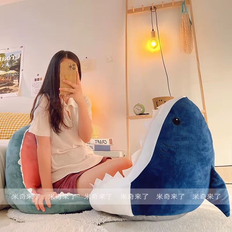 Shark-Shaped Floor Cushion for Tatami, Ideal for Bedrooms, Balconies, and Reading Areas