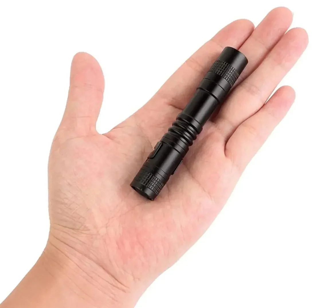 Compact LED Flashlight - Portable Torch for Outdoor Camping, Super Bright Lantern with Focused Beam, Pen-Shaped Design