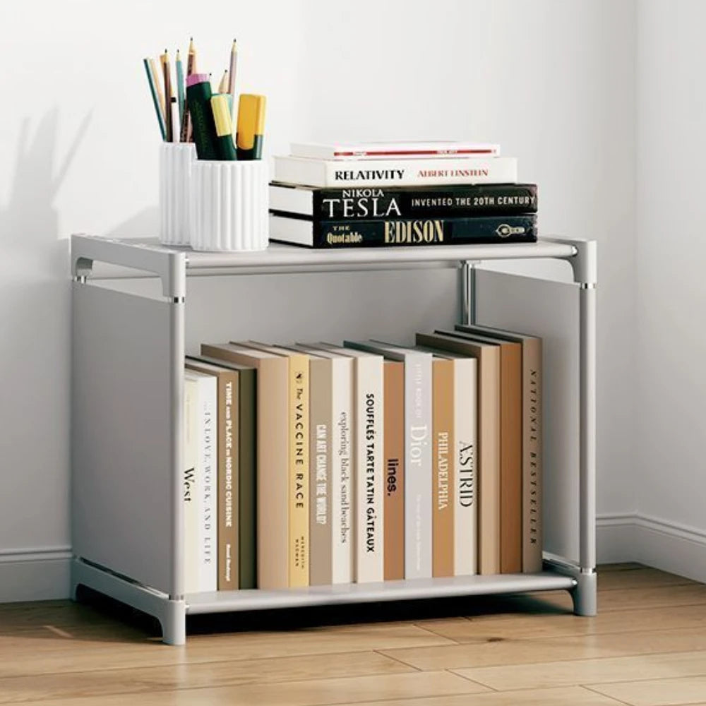 Multi-Layer DIY Plastic Bookshelf and Storage Rack for Living Room, Study, and Bedroom