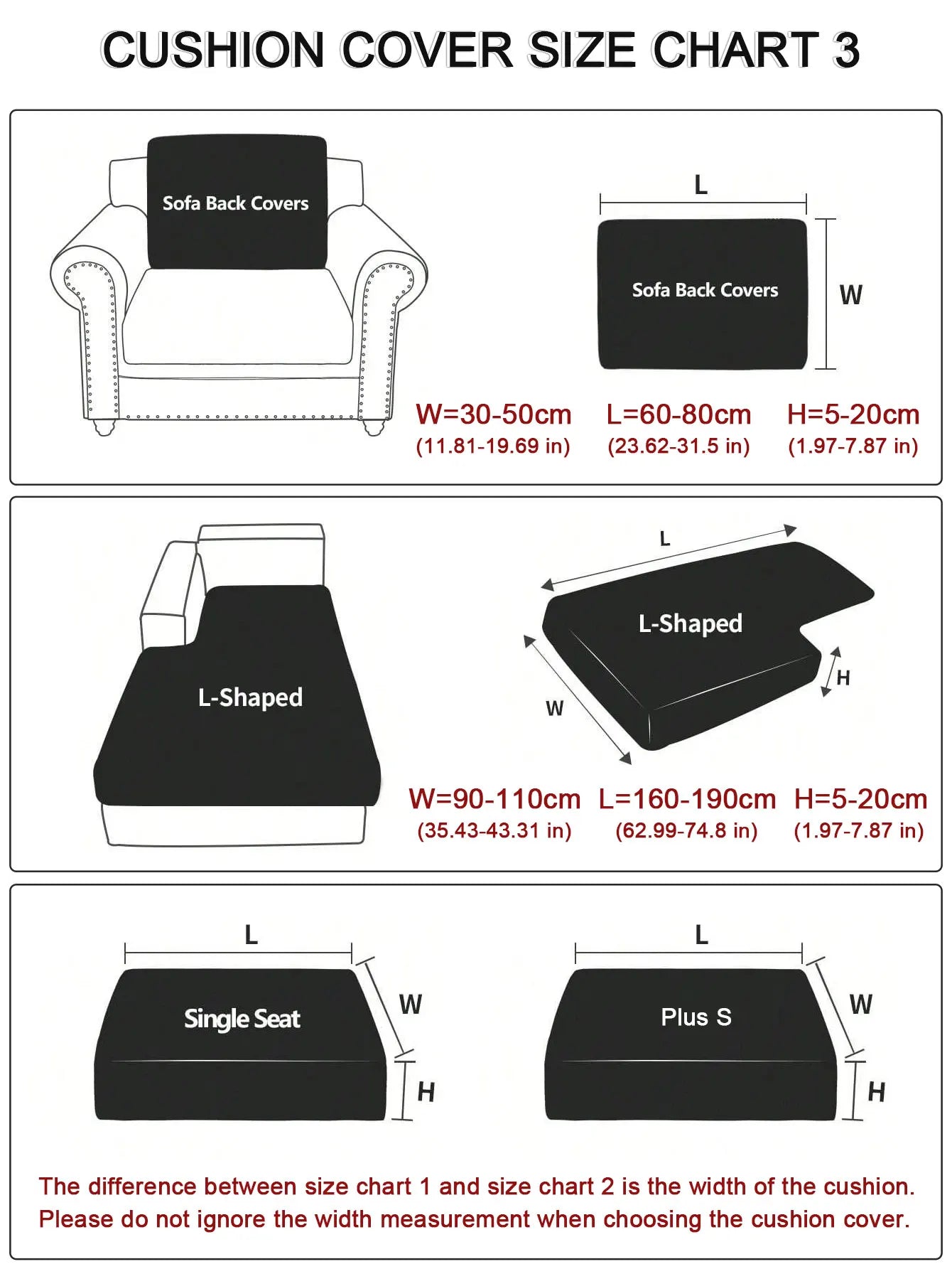Jacquard Elastic Sofa Seat Cover - Thickened Protective Couch Cover, Removable and Anti-Dust Cushion Cover