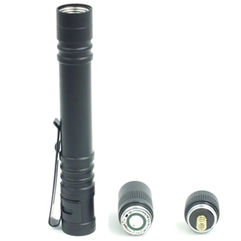 Compact LED Flashlight - Portable Torch for Outdoor Camping, Super Bright Lantern with Focused Beam, Pen-Shaped Design