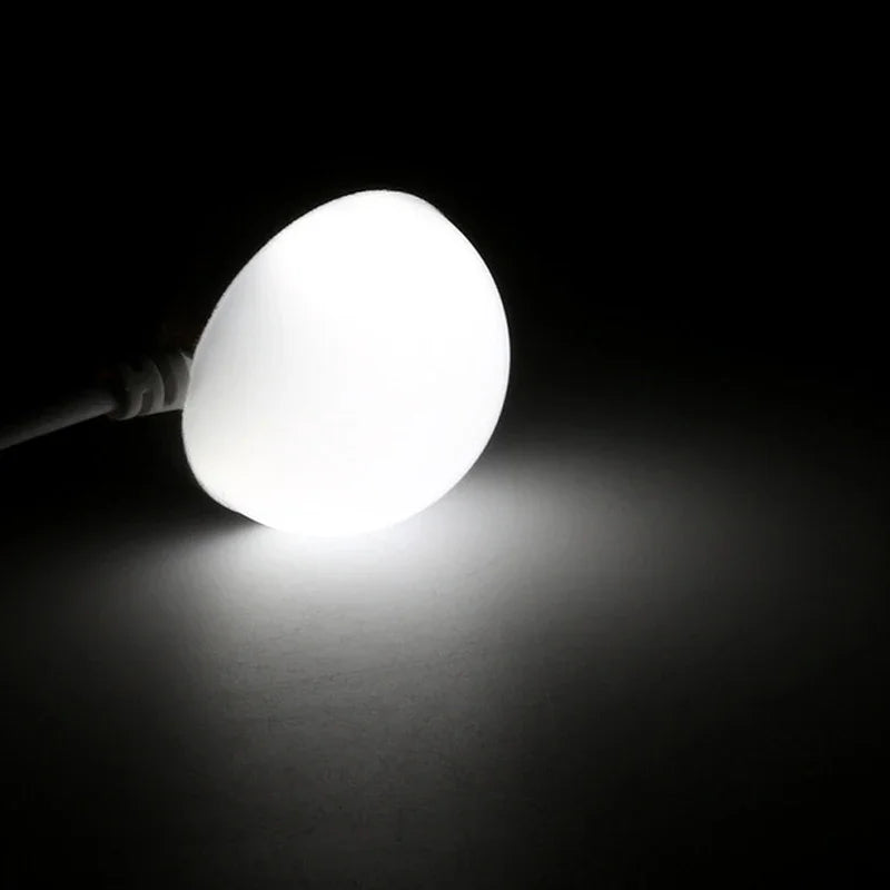 Mini USB LED Bulb with Switch and Magnetic Base, 3W/5W, 1.5M USB Cable, Ideal for Reading in Dormitories and Bedrooms