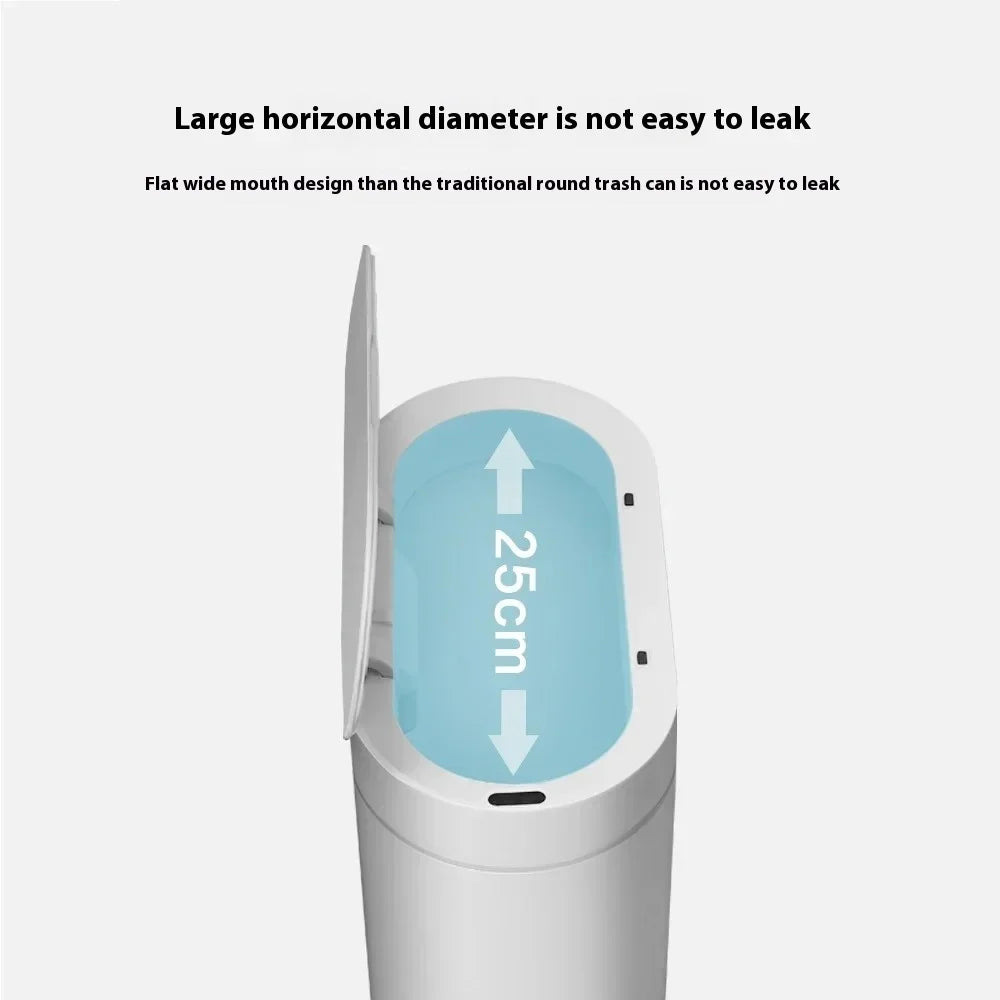 7L Touchless Automatic Bathroom Trash Can with Lid, Motion Sensor Waterproof Design for Kitchen and Bedroom