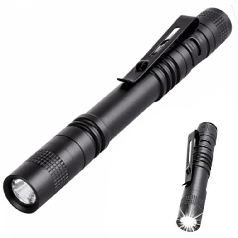 Compact LED Flashlight - Portable Torch for Outdoor Camping, Super Bright Lantern with Focused Beam, Pen-Shaped Design
