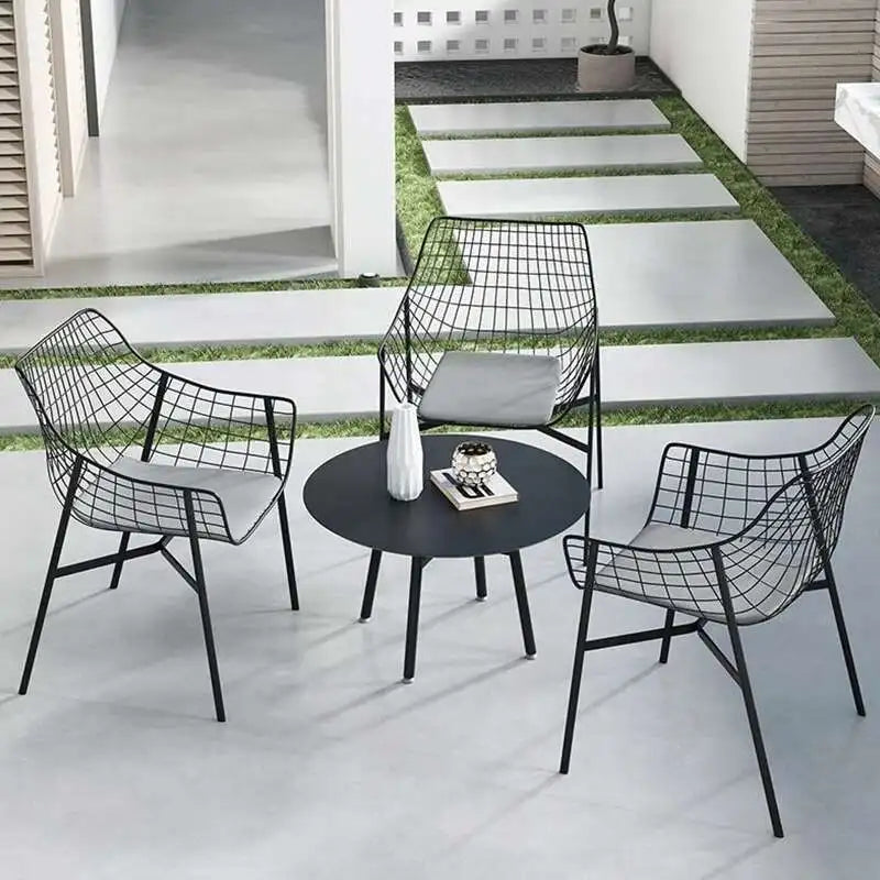 Ergonomic Minimalist Wooden Garden Set - Waterproof Patio Furniture for Relaxation and Creativity