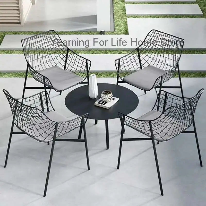 Ergonomic Minimalist Wooden Garden Set - Waterproof Patio Furniture for Relaxation and Creativity