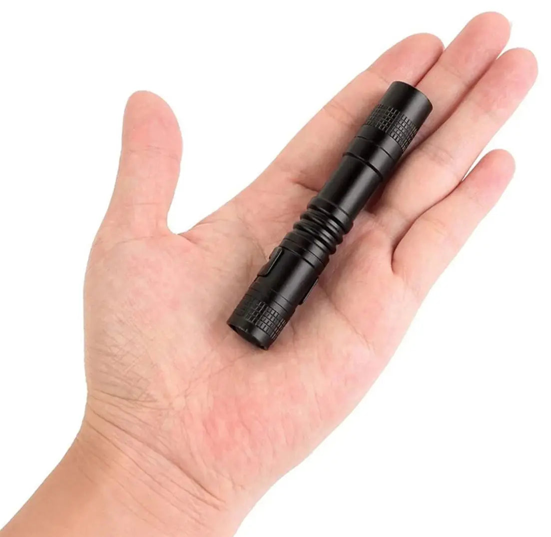Compact LED Flashlight - Portable Torch for Outdoor Camping, Super Bright Lantern with Focused Beam, Pen-Shaped Design