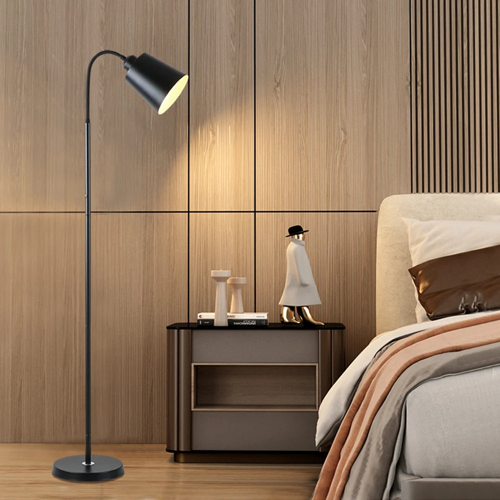 Adjustable Gooseneck LED Floor Lamp for Living Room, Bedroom, and Study - Modern Indoor Decoration