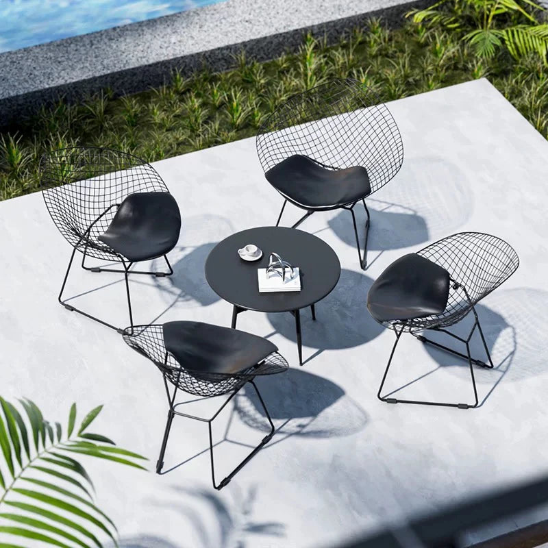 Premium Nordic Minimalist Alfresco Garden Lounge Set with Sectional Patio Furniture and Modern Gazebo Design