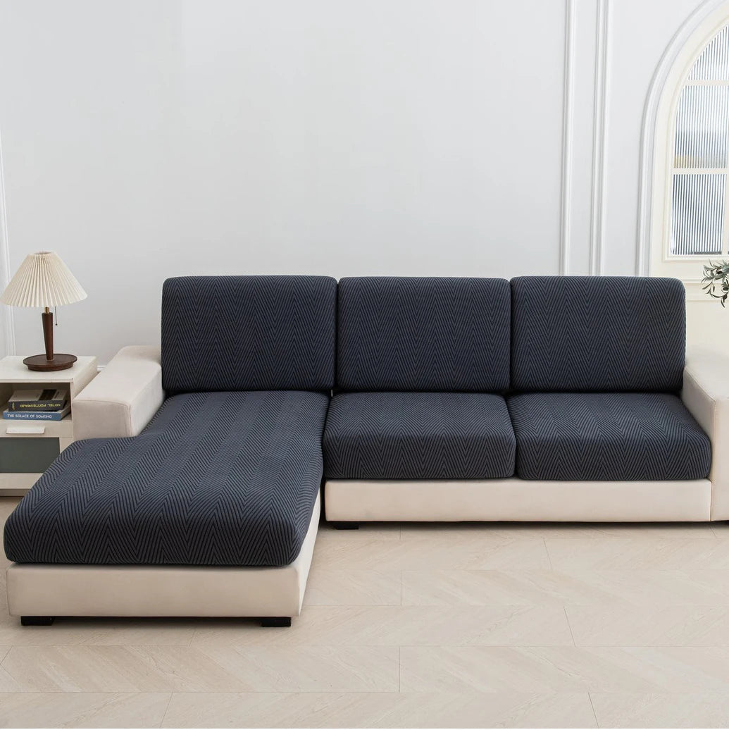Jacquard Elastic Sofa Seat Cover - Thickened Protective Couch Cover, Removable and Anti-Dust Cushion Cover