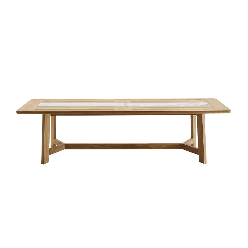 Solid Wood Garden Patio Set with Gazebo - Modern European Outdoor Lounge Furniture, Sun-Proof Sectional Salon De Jardin