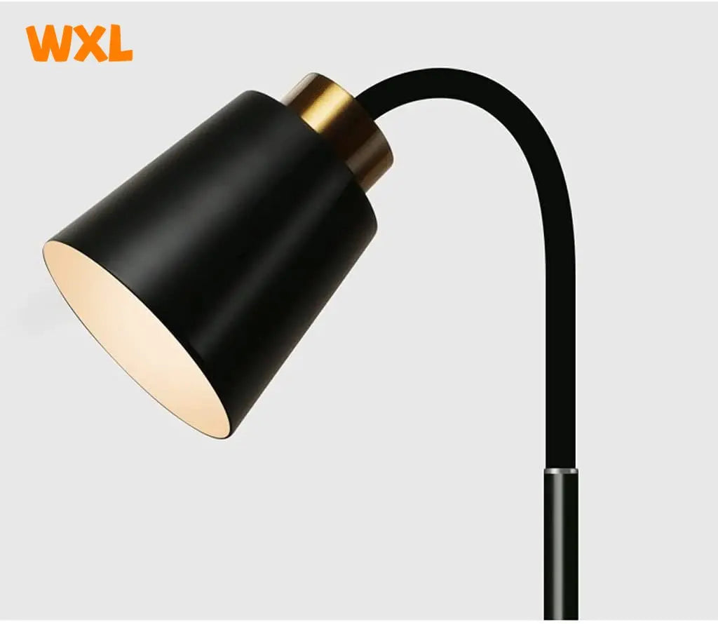 Elegant Adjustable Wrought Iron LED Floor Lamp for Living Room Reading