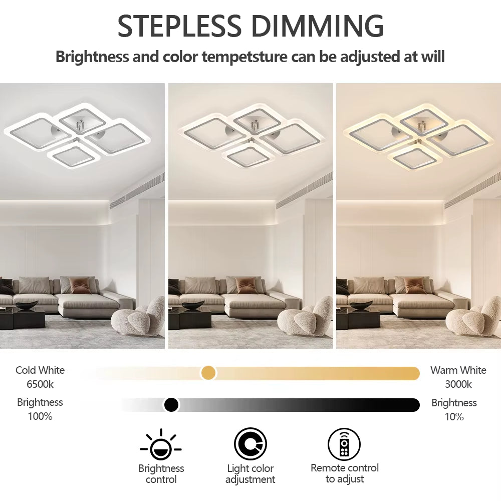Nordic Minimalist LED Pendant Light - Elegant Ceiling Chandelier for Bedrooms and Living Rooms