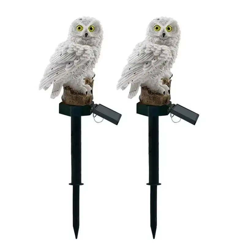 Solar-Powered Owl Garden Lamp - Waterproof LED Outdoor Decoration Lights