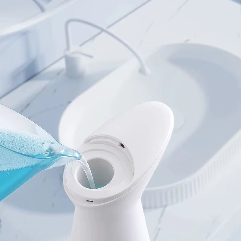 Automatic Sensor Hand Soap Dispenser - Smart Touchless Soap Dispenser, White, Premium ABS Material, Waterproof for Bathroom Use