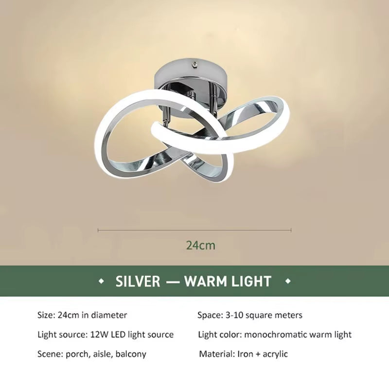 Modern Minimalist LED Strip Ceiling Lights for Living Room, Balcony, Entrance, and Staircase Home Decor