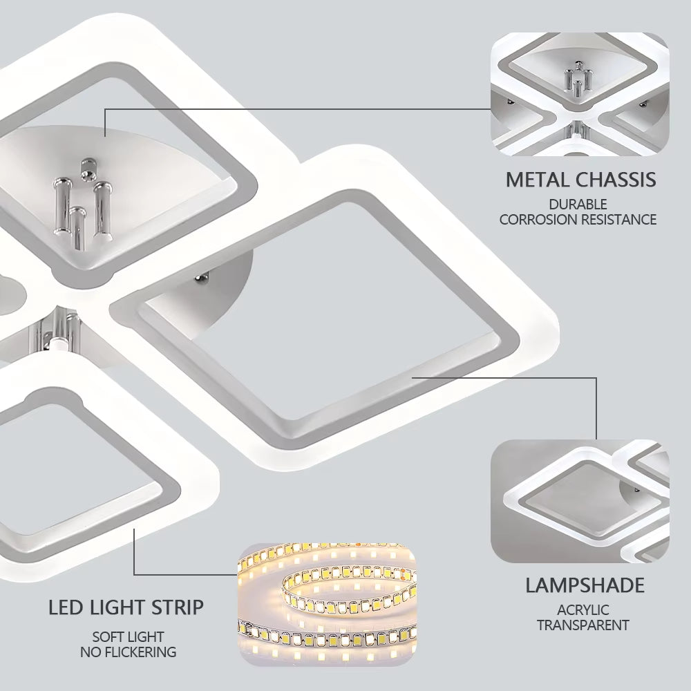 Nordic Minimalist LED Pendant Light - Elegant Ceiling Chandelier for Bedrooms and Living Rooms