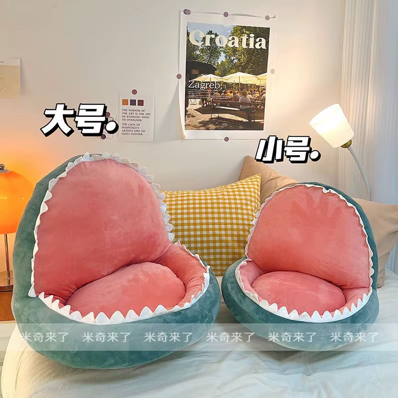 Shark-Shaped Floor Cushion for Tatami, Ideal for Bedrooms, Balconies, and Reading Areas