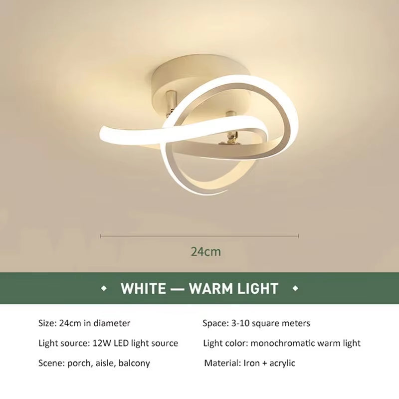 Modern Minimalist LED Strip Ceiling Lights for Living Room, Balcony, Entrance, and Staircase Home Decor
