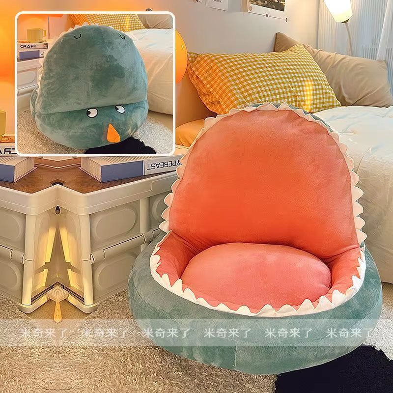 Shark-Shaped Floor Cushion for Tatami, Ideal for Bedrooms, Balconies, and Reading Areas