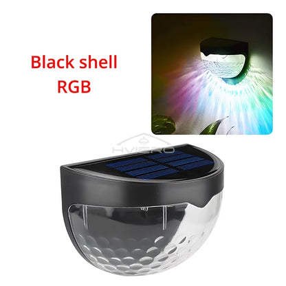 Professional LED Solar Waterproof Wall Lights for Outdoor Fencing, Terraces, and Gardens - Warm White Decorative Lighting