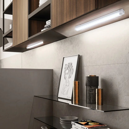 Wireless LED Motion Sensor Night Light - Rechargeable Type C Cabinet and Wardrobe Lamp for Staircase and Kitchen Backlighting