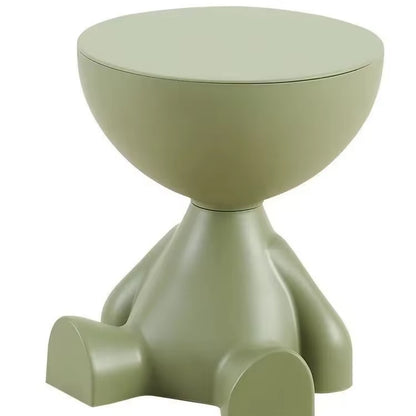 Light Luxury Cartoon-Inspired Sofa Edge Table - Creative Flat-Top Coffee Table for Small Spaces - Plastic Side Table Furniture