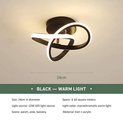 Modern Minimalist LED Strip Ceiling Lights for Living Room, Balcony, Entrance, and Staircase Home Decor