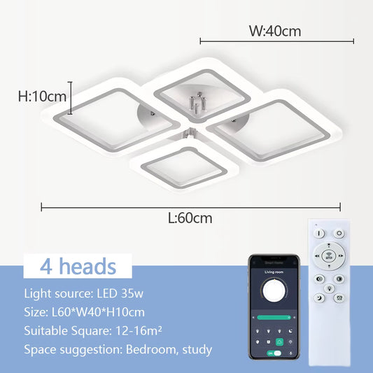 Nordic Minimalist LED Pendant Light - Elegant Ceiling Chandelier for Bedrooms and Living Rooms