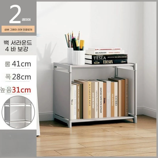 Multi-Layer DIY Plastic Bookshelf and Storage Rack for Living Room, Study, and Bedroom