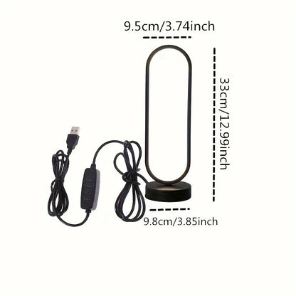 LED Ring Lamp with Three-Color Dimming for Bedroom and Living Room Night Light