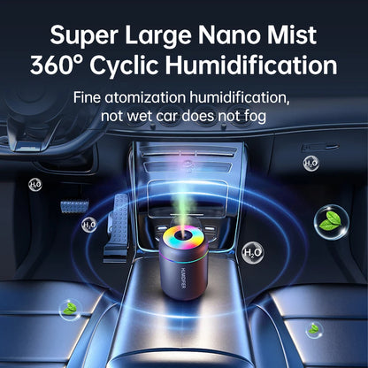 180ML USB Electric Aroma Diffuser and Humidifier with Essential Oil Purification and Ambient Lighting for Home, Car, and Bedroom