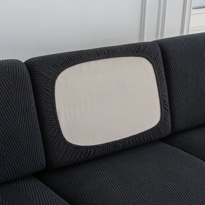 Jacquard Elastic Sofa Seat Cover - Thickened Protective Couch Cover, Removable and Anti-Dust Cushion Cover