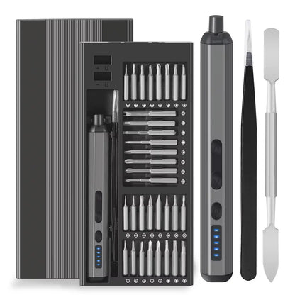 68-Piece Electric Screwdriver Set with 5 Torque Settings, Precision Magnetic Bits for iPhone, Glasses, Watches, and PCs