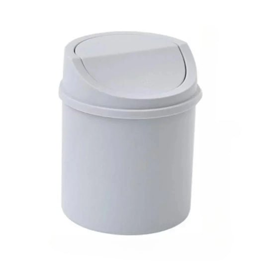 Compact Desktop Trash Can with Lid - Ideal for Bedroom and Workspace Organization