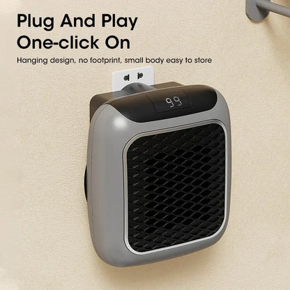 Portable Electric Heater with Remote Control - 500W Mini Radiator for Home Use