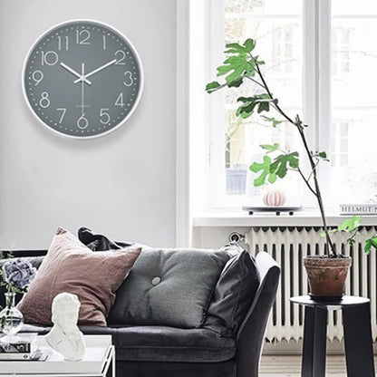8-Inch Quartz Wall Clock - Silent, Hole-Free Design for Home and Bedroom Decoration