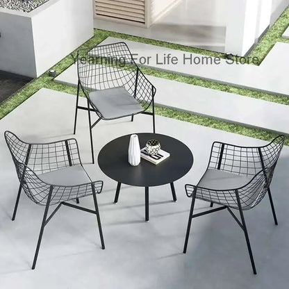 Ergonomic Minimalist Wooden Garden Set - Waterproof Patio Furniture for Relaxation and Creativity