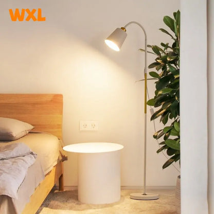 Elegant Adjustable Wrought Iron LED Floor Lamp for Living Room Reading