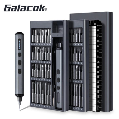 68-Piece Electric Screwdriver Set with 5 Torque Settings, Precision Magnetic Bits for iPhone, Glasses, Watches, and PCs