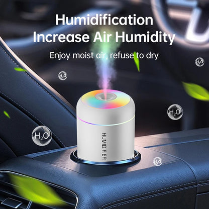 180ML USB Electric Aroma Diffuser and Humidifier with Essential Oil Purification and Ambient Lighting for Home, Car, and Bedroom