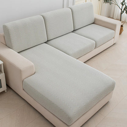 Jacquard Elastic Sofa Seat Cover - Thickened Protective Couch Cover, Removable and Anti-Dust Cushion Cover
