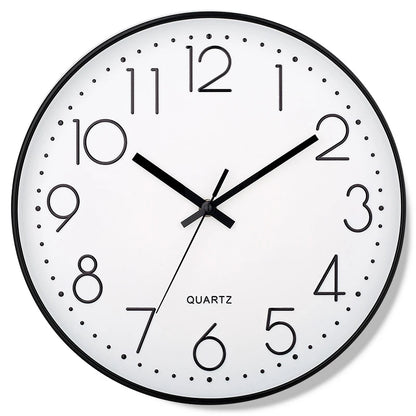 8-Inch Quartz Wall Clock - Silent, Hole-Free Design for Home and Bedroom Decoration