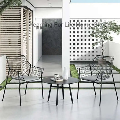Ergonomic Minimalist Wooden Garden Set - Waterproof Patio Furniture for Relaxation and Creativity