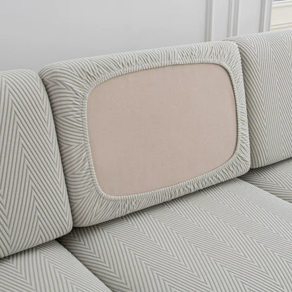 Jacquard Elastic Sofa Seat Cover - Thickened Protective Couch Cover, Removable and Anti-Dust Cushion Cover