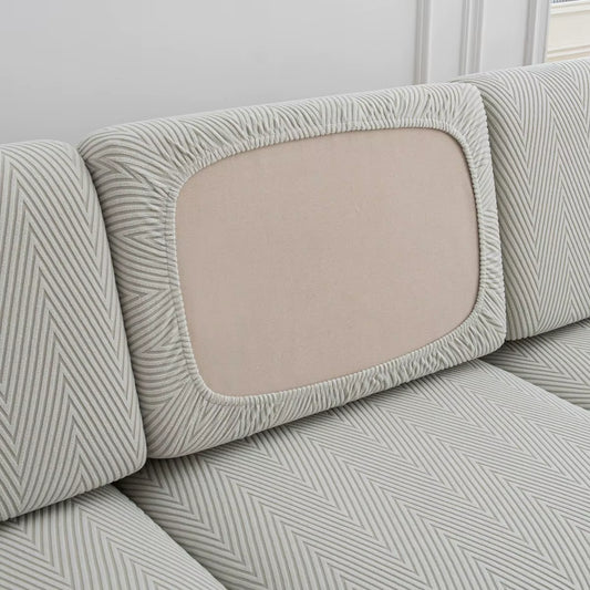 Jacquard Elastic Sofa Seat Cover - Thickened Protective Couch Cover, Removable and Anti-Dust Cushion Cover